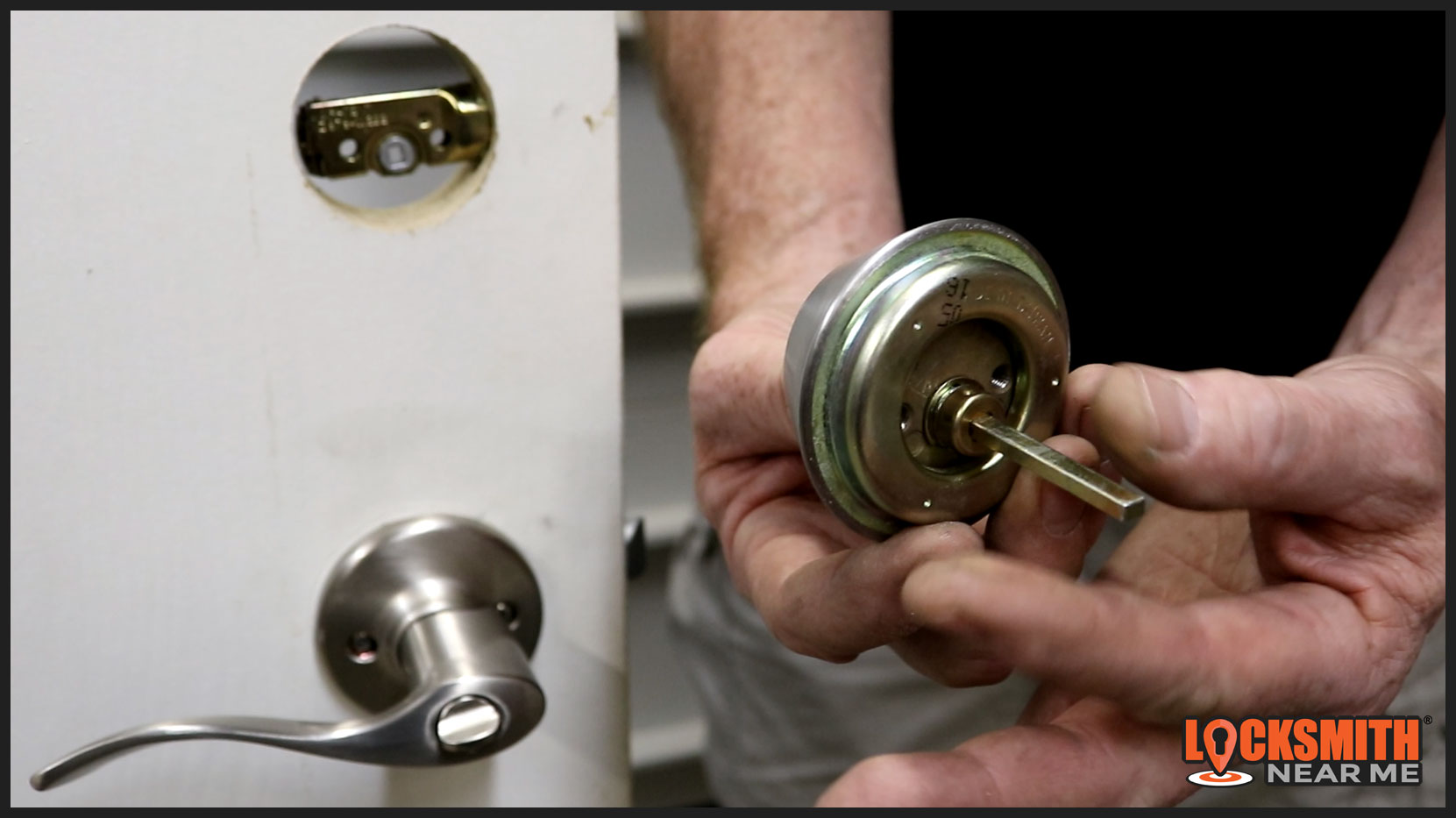 door handle and deadbolt install